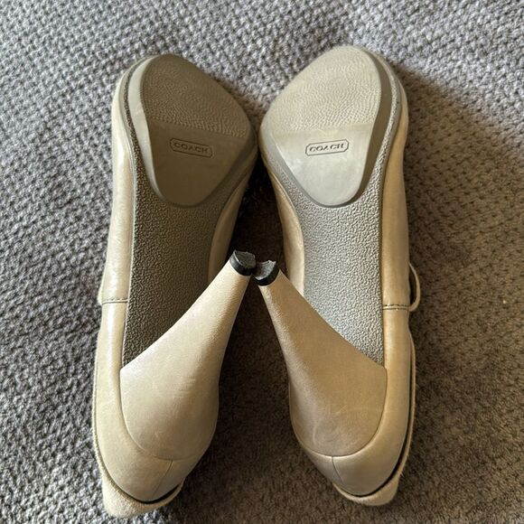 Coach Annika Cone Heel Booties‎ Size 10B Gray Leather Suede Pointed Toe Heels - Picture 7 of 12